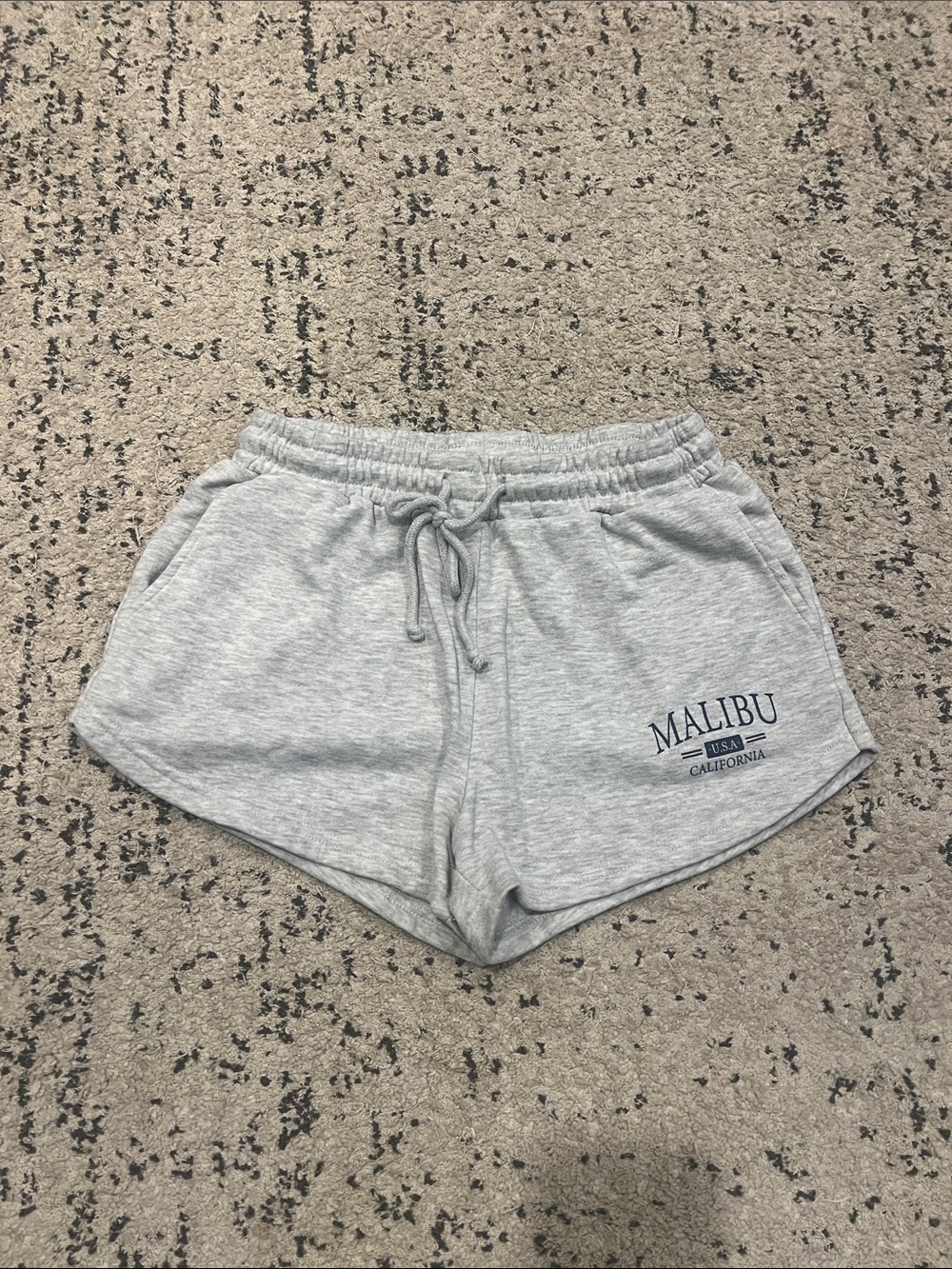 Malibu Women's Heather Gray Athletic Lounge Shorts